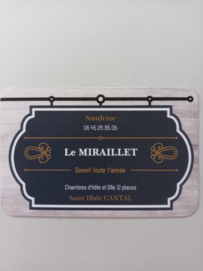 Le Miraillet, Chambre Hote Saint-Illide Exterior foto